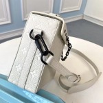 LV Taurillon Leather Mini Soft Trunk Bag White M61117