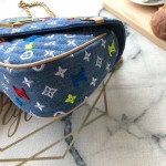 LV Monogram Denim New Wave Chain Bag MM M53692