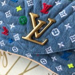 LV Monogram Denim New Wave Chain Bag MM M53692