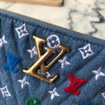 LV Monogram Denim New Wave Zipped Pochette M67538