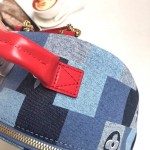 LV palm springs backpack mini monogram denim M45043