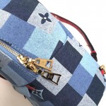 LV palm springs backpack mini monogram denim M45043