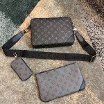 LV Monogram Eclipse Pochette Trio M69443