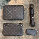 LV Monogram Eclipse Pochette Trio M69443