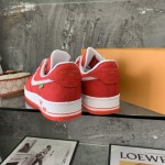 Louis Vuitton x Nike Air Force 1s in Red