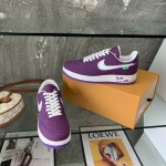 Louis Vuitton x Nike Air Force 1s in Purple