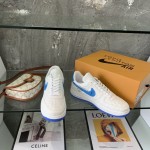 Louis Vuitton x Nike Air Force 1s in White / Blue