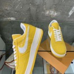 Louis Vuitton x Nike Air Force 1s in Yellow