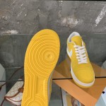 Louis Vuitton x Nike Air Force 1s in Yellow