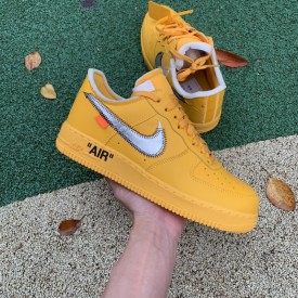 Of-White x Nike Air Force 1 Low "University Gold"