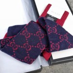 Gucci GG Pattern Cotton Blend Socks Navy