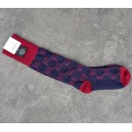 Gucci GG Pattern Cotton Blend Socks Navy