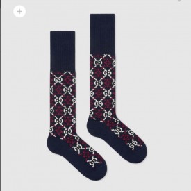 Gucci GG Pattern Cotton Rhombus Socks