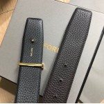 Tom Ford Reversible T Buckle Leather Belt Black