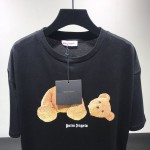 Palm Angels Bear Short Sleeves T-shirt Black / Brown