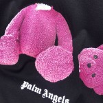 Palm Angels Bear Short Sleeves T-shirt Black / Fuchsia