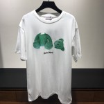 Palm Angels Bear Short Sleeves T-shirt White / Green