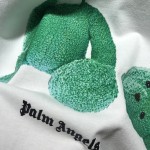 Palm Angels Bear Short Sleeves T-shirt White / Green