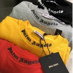 Palm Angels Logo Long Sleeves Black with Yellow