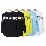 Palm Angels Logo Long Sleeves Black with Yellow