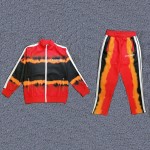 Palm Angels Tie Dye Track Jacket & Pants Tracksuit Red