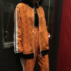 Palm Angels Classic Track Jacket & Pants Tracksuit Stripe Orange