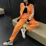 Palm Angels Classic Track Jacket & Pants Tracksuit Stripe Orange