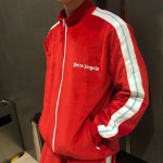 Palm Angels Classic Track Jacket & Pants Tracksuit Velvet Red