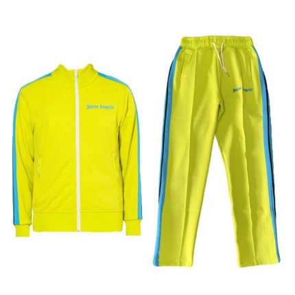 Palm Angels Classic Track Jacket & Pants Tracksuit Yellow/Blue