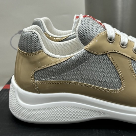 Prada America's Cup sneakers Patent Leather Beige