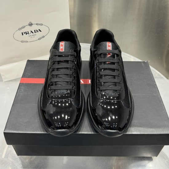 Prada America's Cup sneakers Patent Leather Black