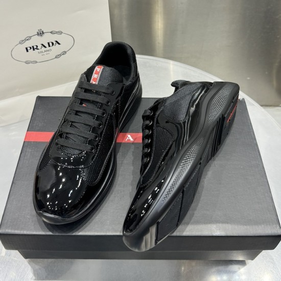 Prada America's Cup sneakers Patent Leather Black