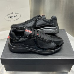 Prada America's Cup sneakers Patent Leather Black