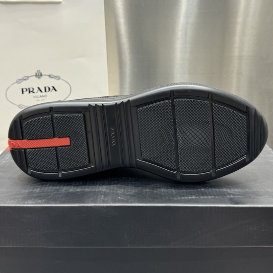 Prada America's Cup sneakers Patent Leather Black