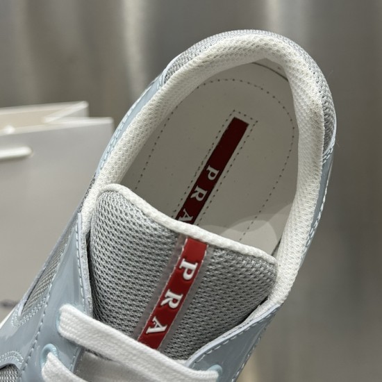 Prada America's Cup sneakers Patent Leather Blue