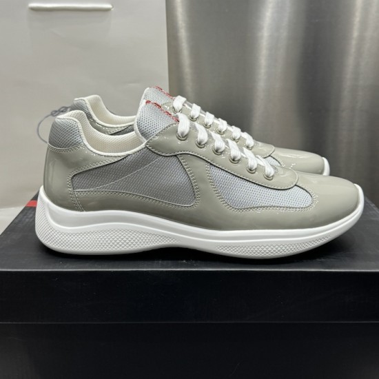 Prada America's Cup sneakers Patent Leather Grey