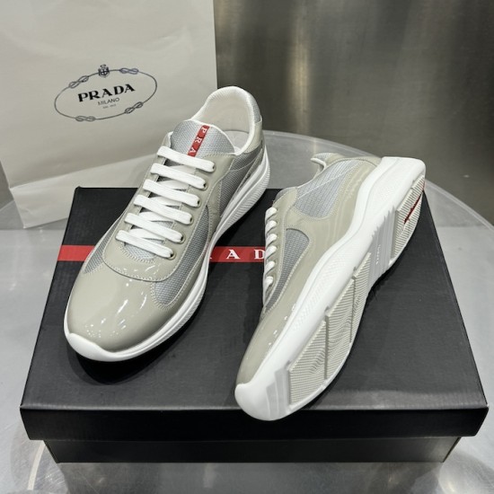 Prada America's Cup sneakers Patent Leather Grey