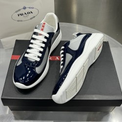 Prada America's Cup sneakers Patent Leather Navy