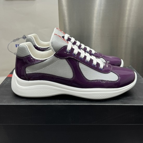 Pra*a america''s cup sneakers patent leather purple