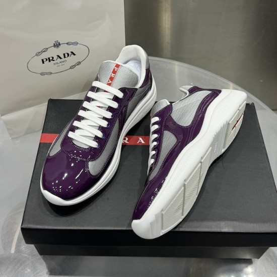 Prada America's Cup sneakers Patent Leather Purple