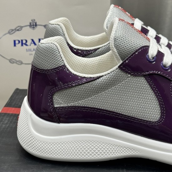 Prada America's Cup sneakers Patent Leather Purple