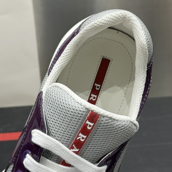 Prada America's Cup sneakers Patent Leather Purple