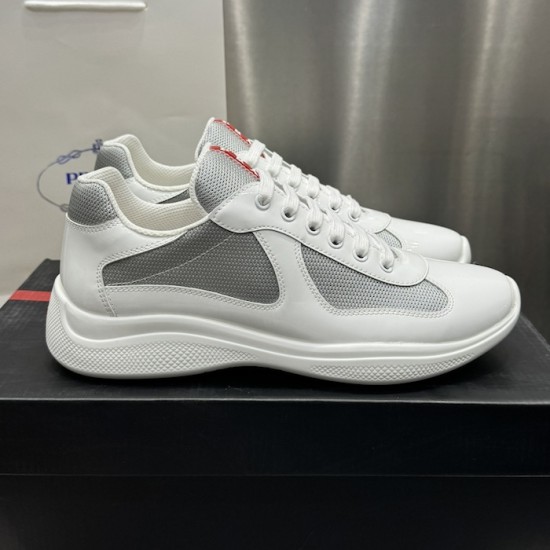 Pra*a america''s cup sneakers patent leather white