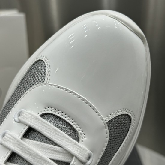 Prada America's Cup sneakers Patent Leather White