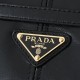 Prada Medium Leather Handbag Black