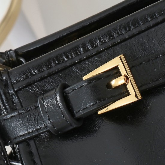 Prada Medium Leather Handbag Black