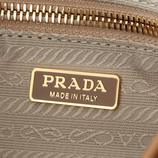 Prada Medium Leather Handbag Cameo