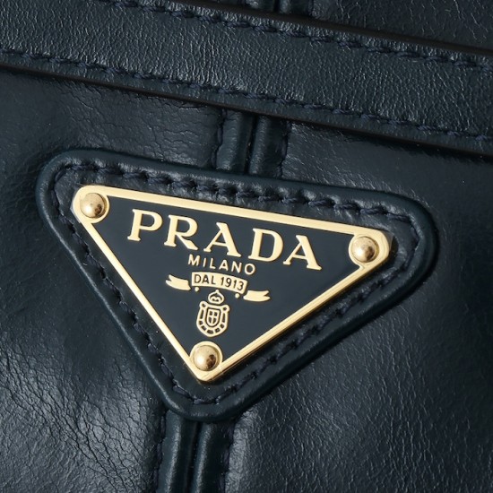 Prada Medium Leather Handbag Denim