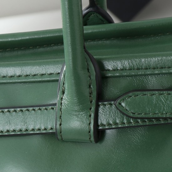 Prada Medium Leather Handbag Green