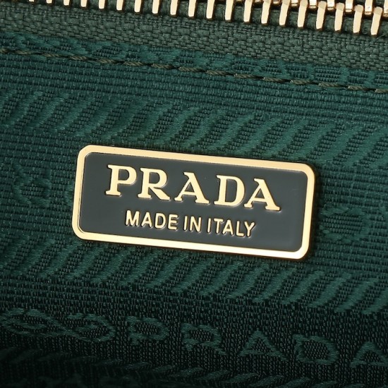 Prada Medium Leather Handbag Green